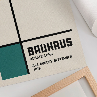 Plagát do izby Štýl Bauhaus