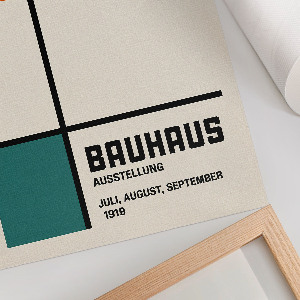 Plagát do izby Štýl Bauhaus