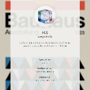 Retro plagát Plagát Bauhausu