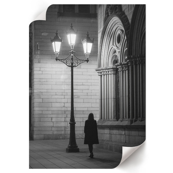 Poster na stenu Mestská lampa