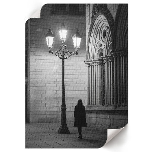 Poster na stenu Mestská lampa