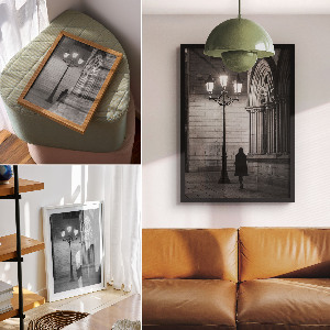 Poster na stenu Mestská lampa