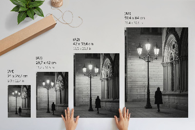 Poster na stenu Mestská lampa