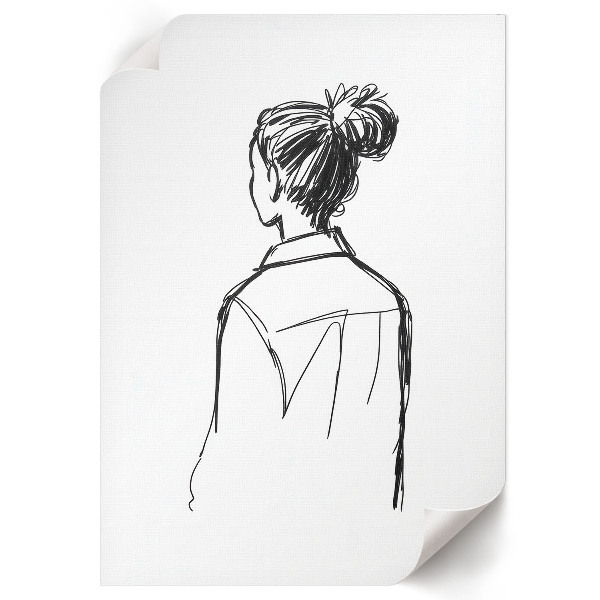 Retro plagát Pohľad na obrázok zozadu