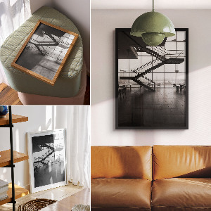 Poster na stenu Interiér schodov