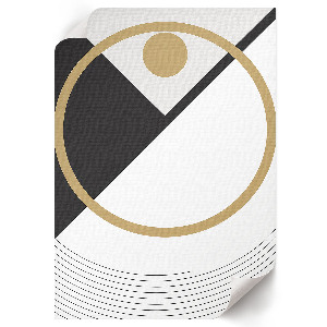 Poster na stenu s motívom geometrickej kompozície