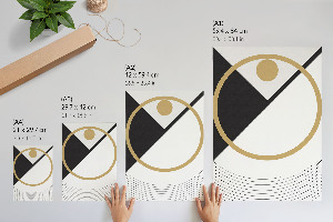 Poster na stenu Geometrická kompozícia