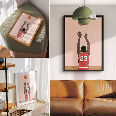 Poster na stenu Basketbalista č. 23