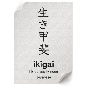 Poster na stenu s motívom japonskej typografie