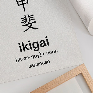 Poster na stenu Japonská typografia