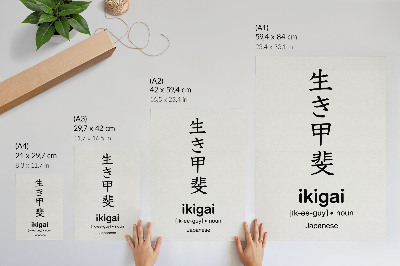 Poster na stenu Japonská typografia