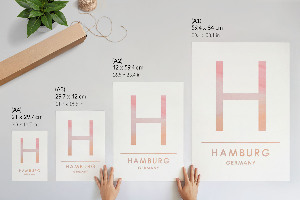 Plagát do obývačky H je pre Hamburg