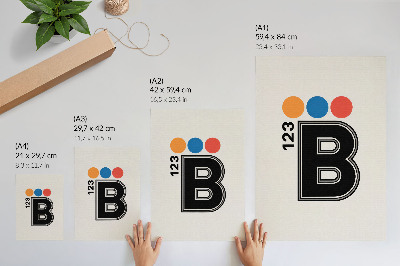 Retro plagát Typografia B123
