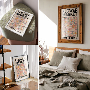 Plagát do obývačky Kvetinový plagát