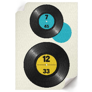 Plagát do izby Vinylové umenie