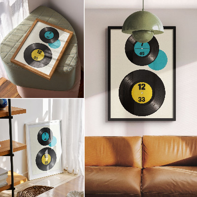 Plagát do izby Vinylové umenie