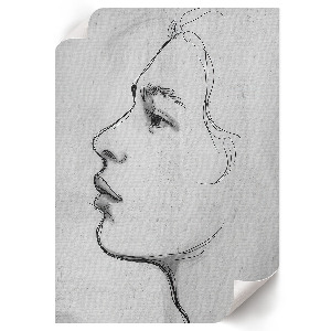 Plagát do obývačky Profil tváre