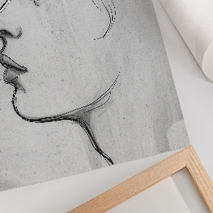 Plagát do obývačky Profil tváre