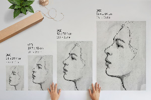 Plagát do obývačky Profil tváre