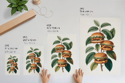 Plagát do izby Burger Tree
