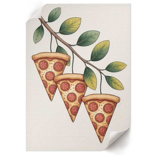 Poster na stenu Pizza na konári