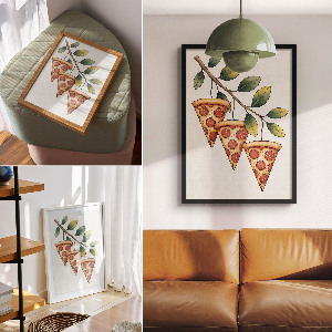 Poster na stenu Pizza na konári