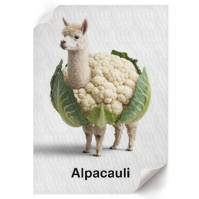 Plagát do izby Alpaka karfiol