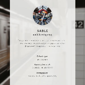 Poster na stenu Modrá električka