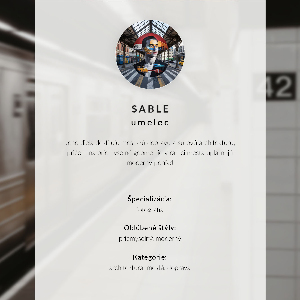 Poster na stenu Modrá električka