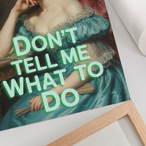 Plagát do obývačky Ironický portrét