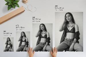 Plagát do izby Čiernobiely portrét