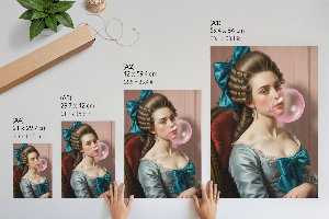 Poster na stenu Retro žena