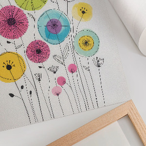 Plagát do izby Farebné kvety