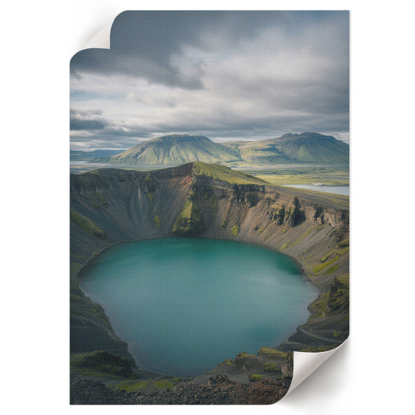 Retro plagát Tyrkysové jazero