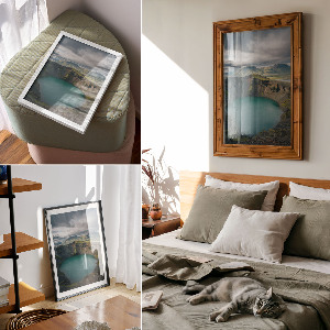 Retro plagát Tyrkysové jazero