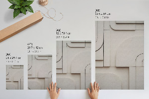 Plagát do obývačky s motívom geometrického minimalizmu