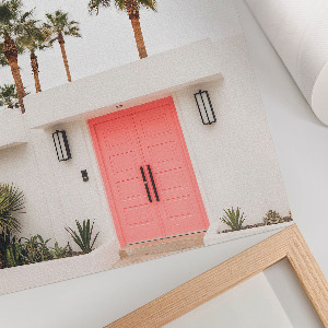 Plagát do obývačky Palmy na dverách