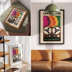 Plagát do izby Retro estetika