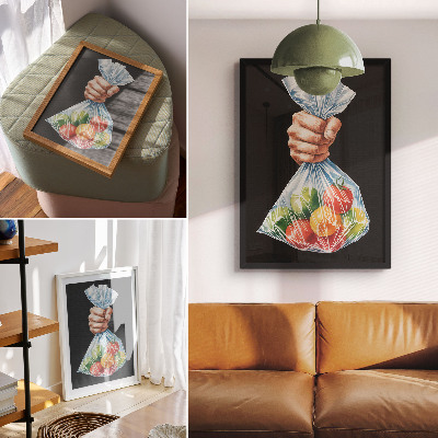 Poster na stenu Ovocie vo vrecku
