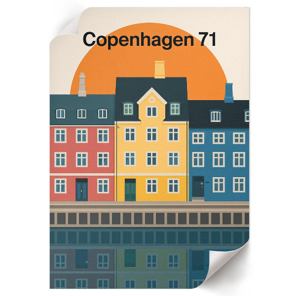 Retro plagát Mesto sa odrážalo