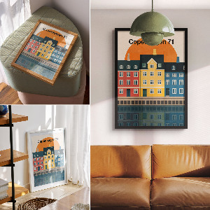 Retro plagát Mesto sa odrážalo