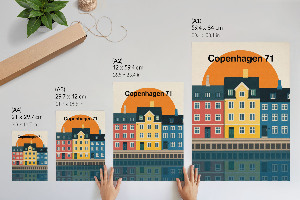 Retro plagát Mesto sa odrážalo