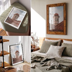 Plagát do izby Veža a strecha