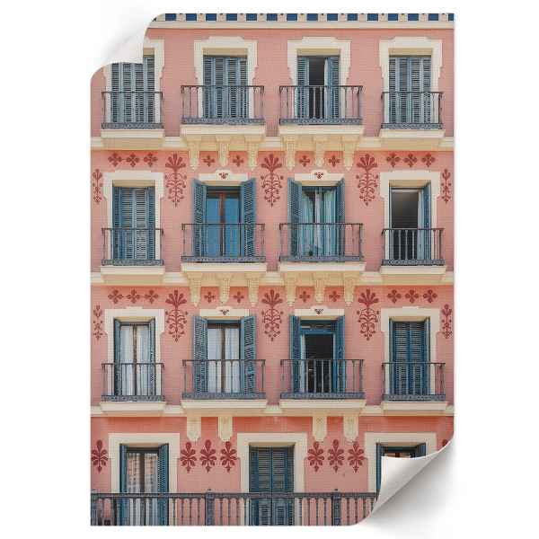 Retro plagát Farebná architektúra