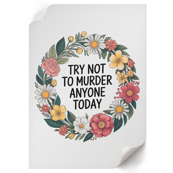 Plagát do obývačky Kvetinový humor