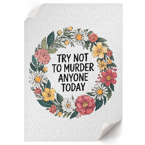 Plagát do obývačky Kvetinový humor