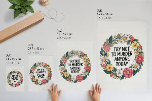 Plagát do obývačky Kvetinový humor