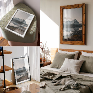 Retro plagát Mrazivé hory