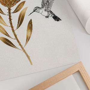 Poster na stenu Kolibrík a kvet