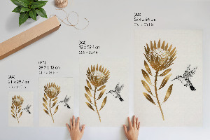 Poster na stenu Kolibrík a kvet